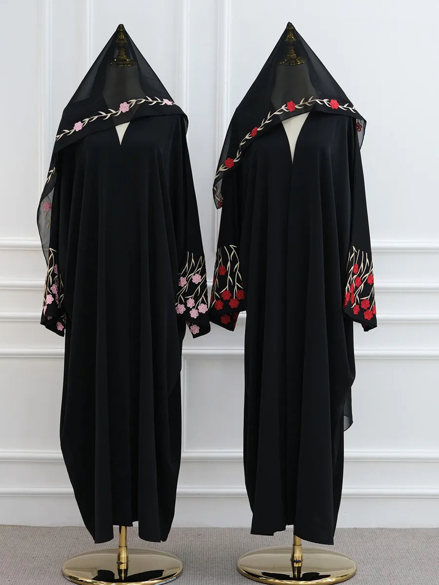 Floral Embroidered Abaya