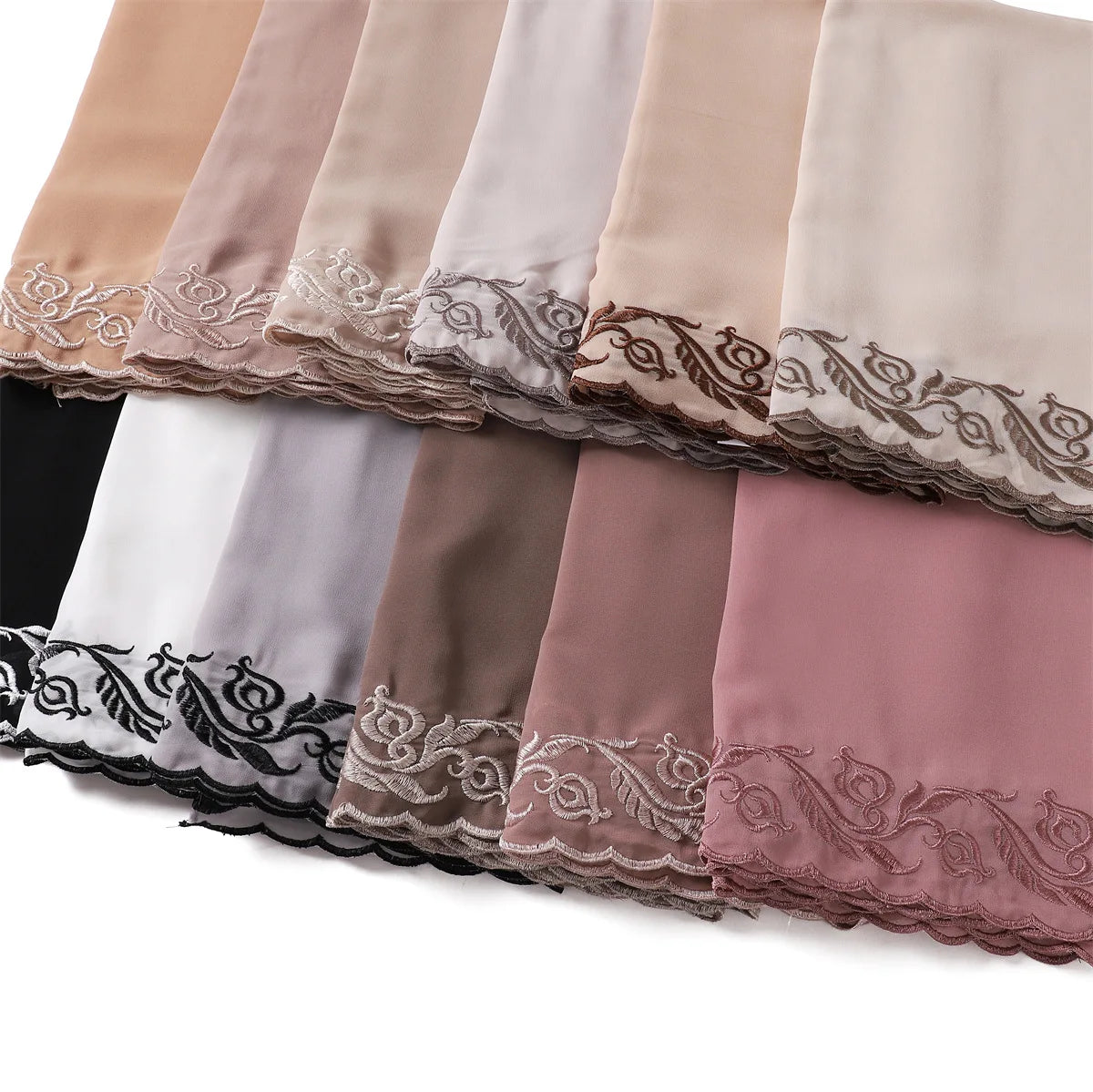 Embroidered Chiffon Hijabs