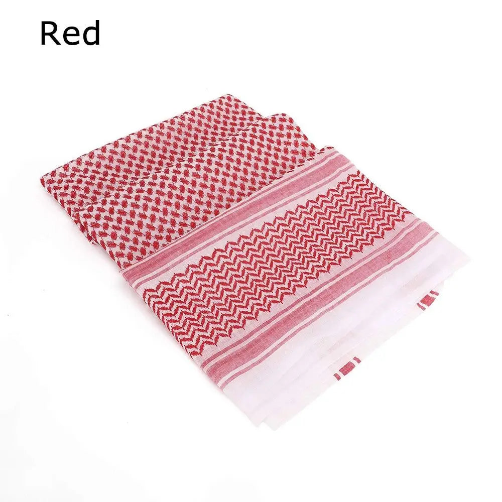 1Pcs Palestine Bandana Muslim Shemagh Scarf Square Neck Wrap Multifunction Headwrap Arabic Turban Hijab
