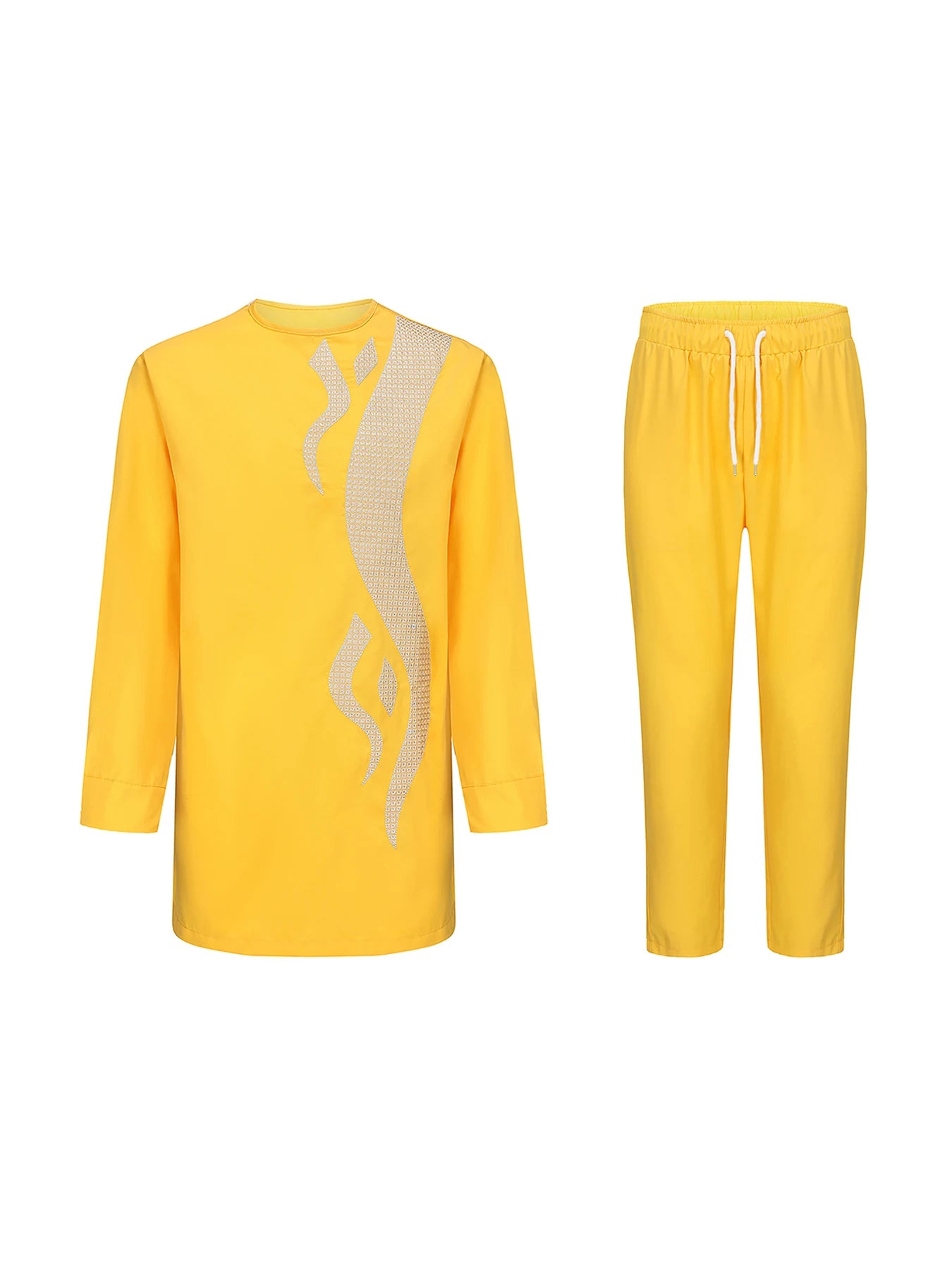 African Embroidered 2-Piece Suit