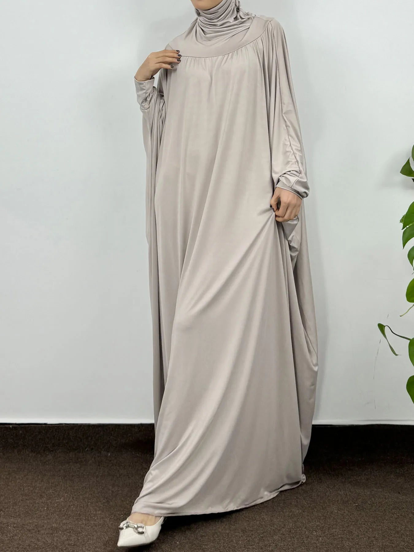 Hooded One-Piece Abaya