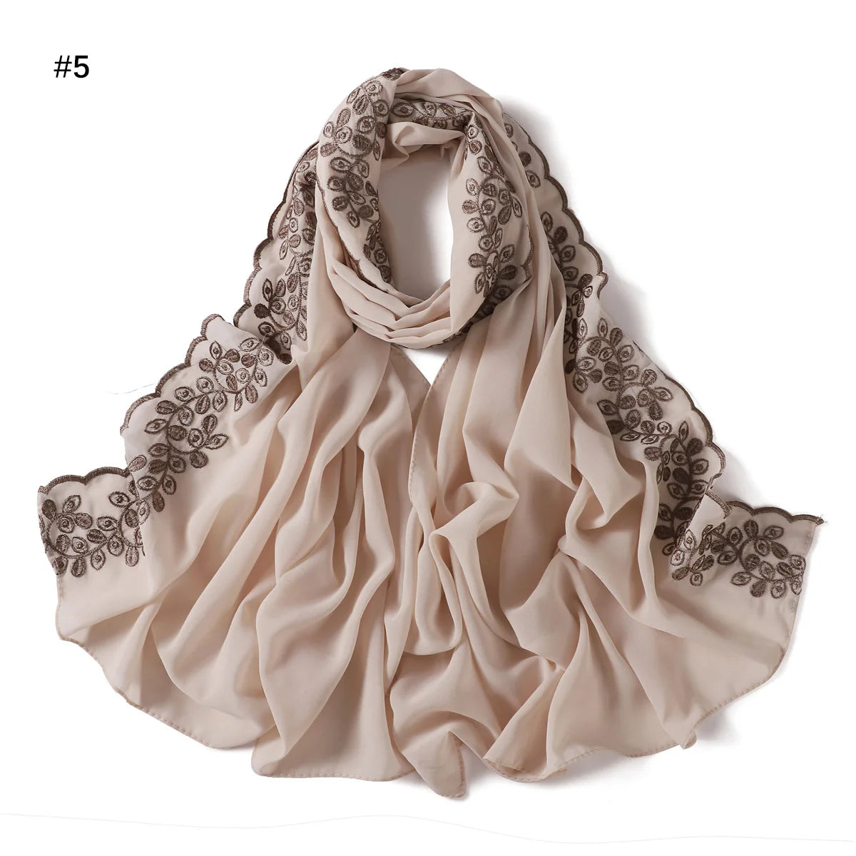 Embroidered Chiffon Hijabs