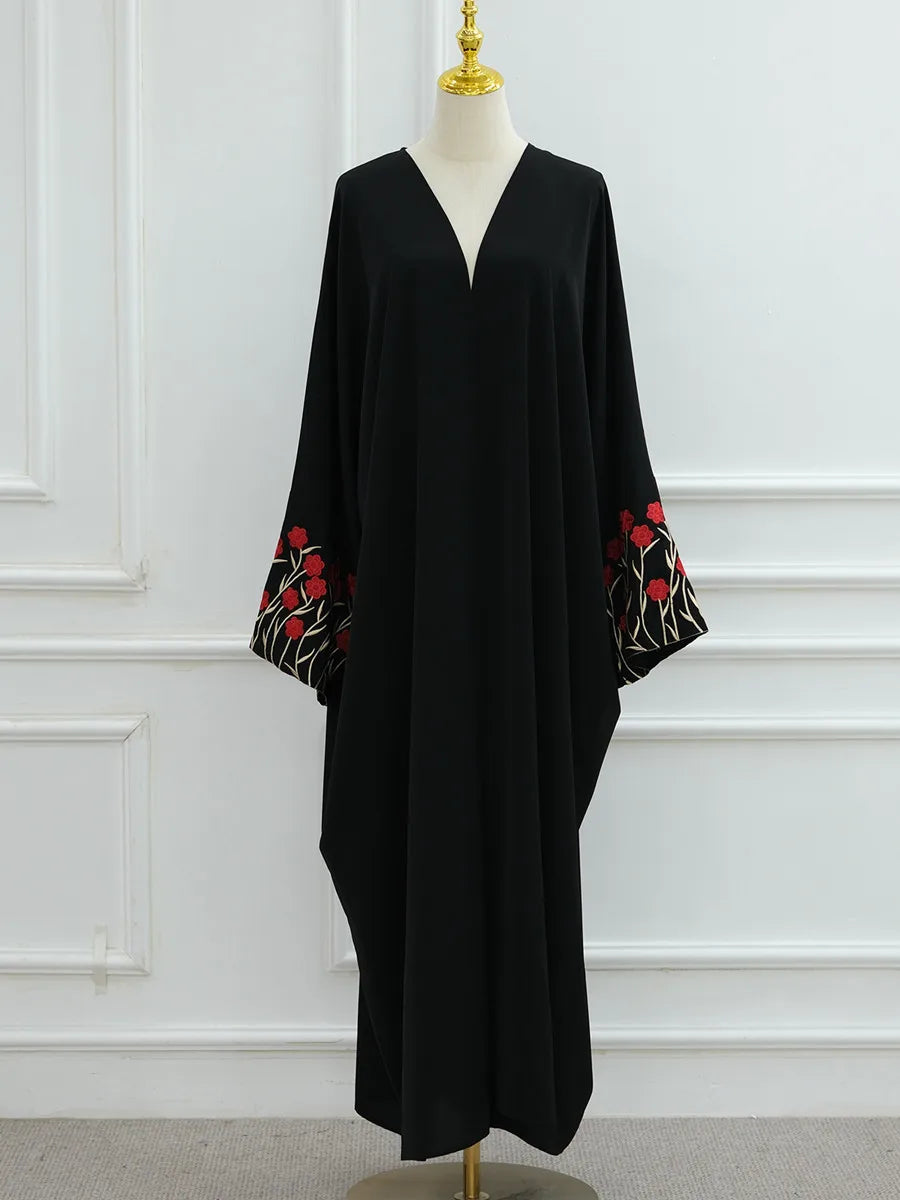 Floral Embroidered Abaya