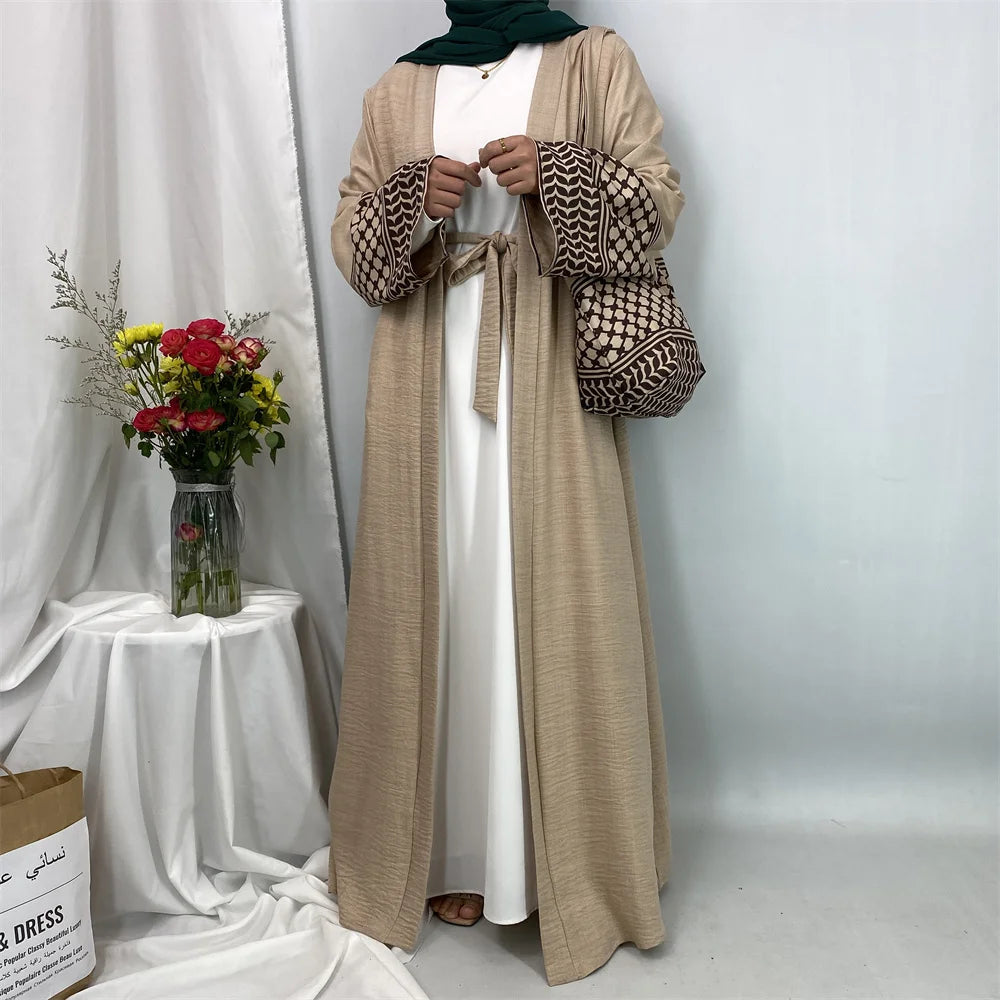 Muslim Women's Open Abaya And Bag