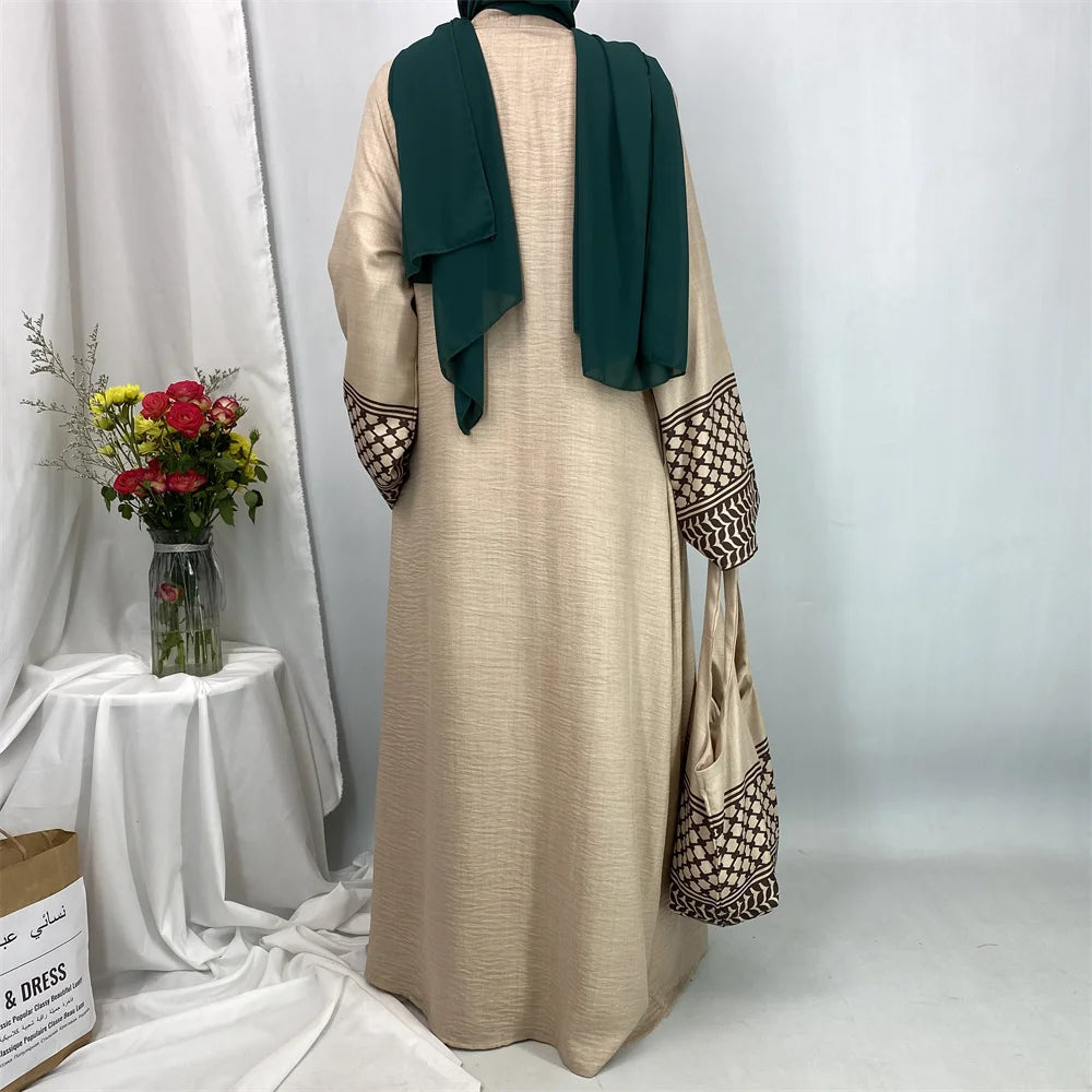 Muslim Women's Open Abaya And Bag
