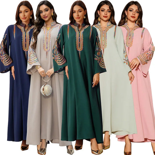 Muslim Women Embroidered Dress
