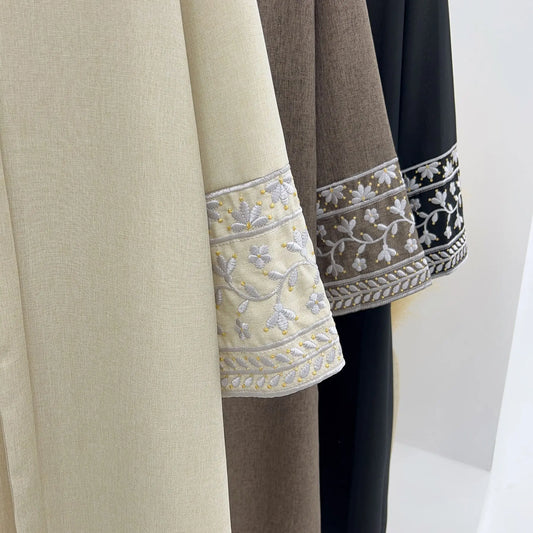 Embroidered Sleeve Abaya