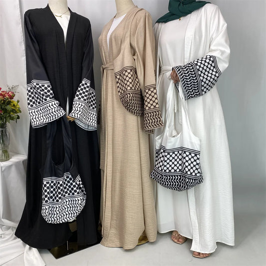 Muslim Women's Open Abaya And Bag