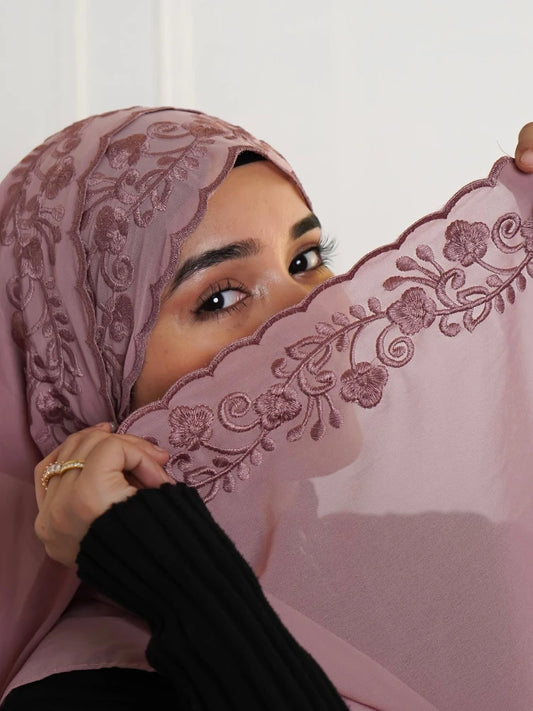 Embroidered Chiffon Hijabs