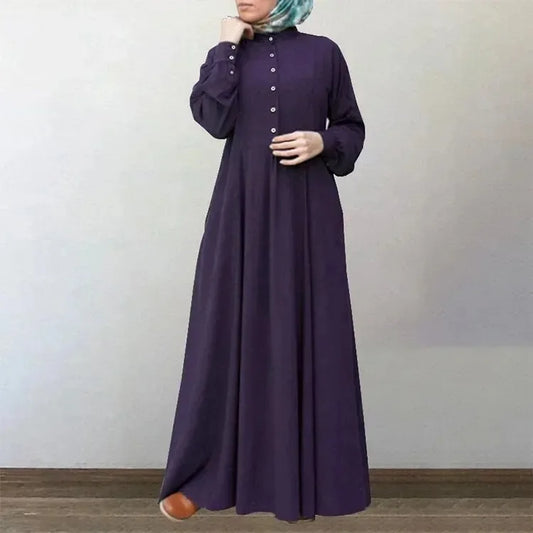 Button-Up Abaya
