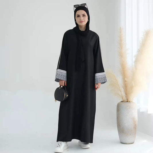 Printed Palestine Kefiyyeh Abaya